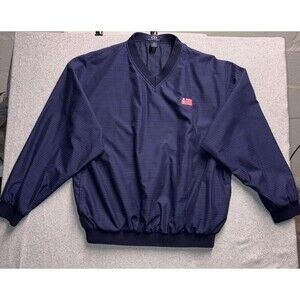 Vantage Custom Classics V-Neck Windbreaker /Golf Pullover Men's Size Large